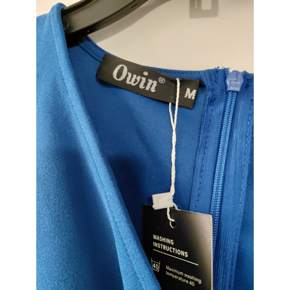 Ladies Owen Blue Cocktail Party Dress Size Medium NWT - Picture 3 of 3